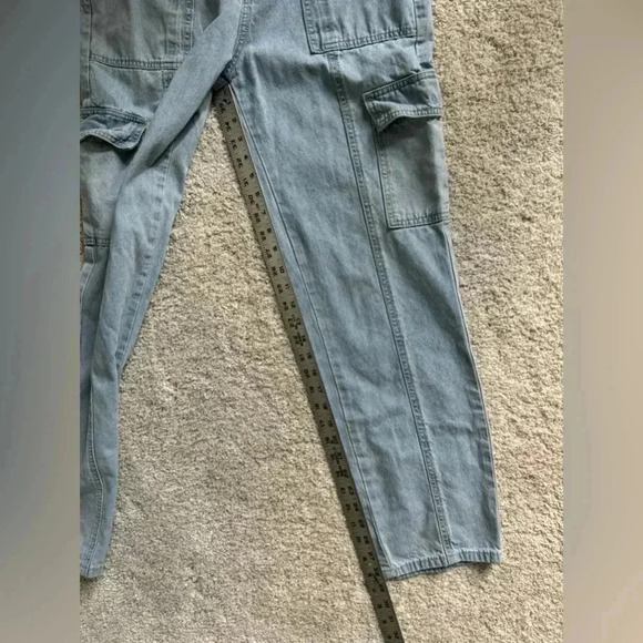 Sincerely Jules Cargo Light Wash Jeans Size 9 - Picture 5 of 6